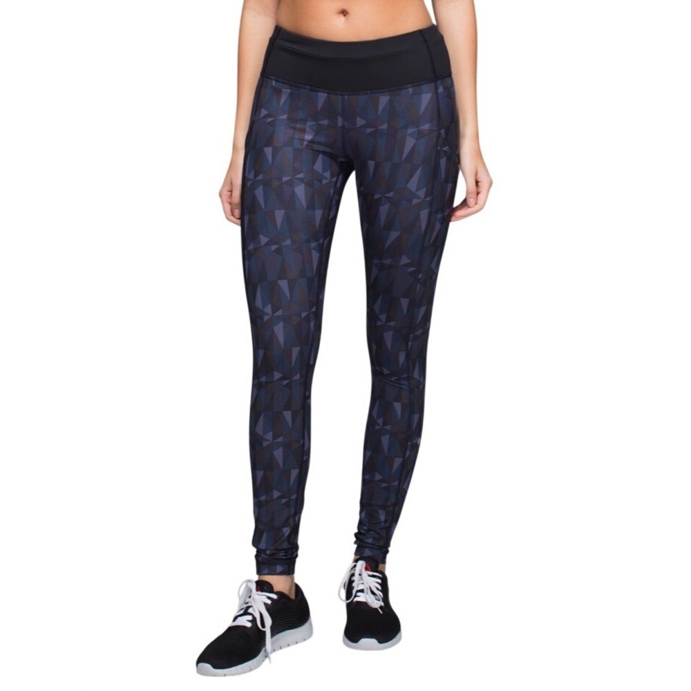 LULULEMON Speed Tight II Luxtreme Leggings Stained Glass Love Nightfall Sz 0-2